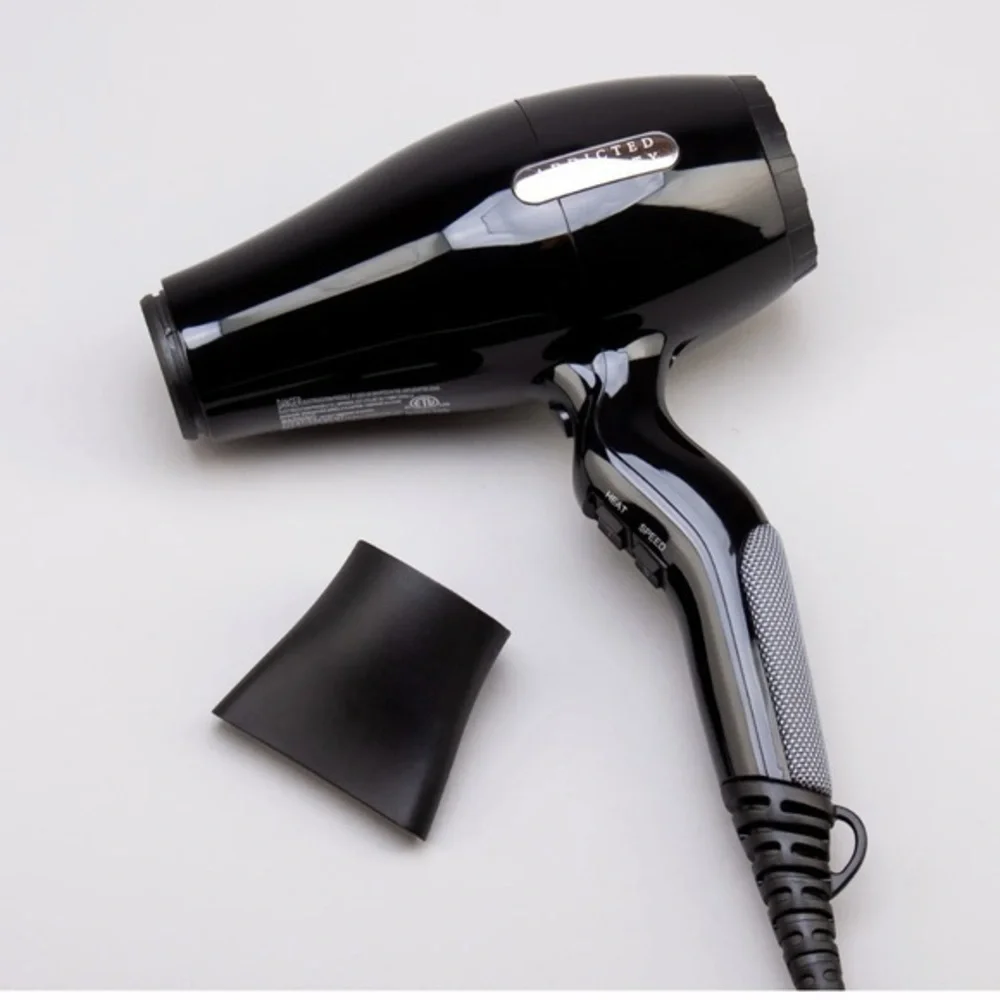 Black Hair Dryer‎ with Concentrator Nozzle Attachment #MC5